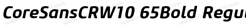CoreSansCRW10 65Bold Regular字体转换